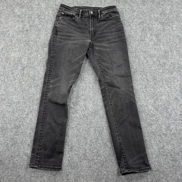 American Eagle Outfitters Size 29x30 Slim Fit Jeans Dark Gray Wash Airflex+ Mens - Picture 2 of 11